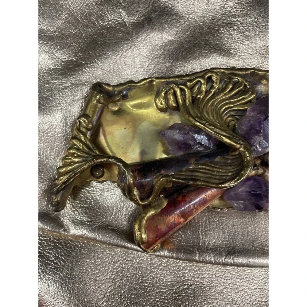 Vintage Carvalhu‎ Copa Collection Gold Leather Shoulder Bag